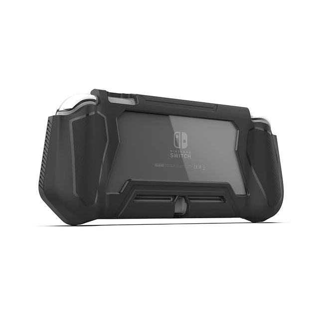 Alt view image 6 of 6 - Protective Case for Nintendo Switch Lite, Switch Lite Case with Detachable Screen Protector Cover + Hand Grip Case Compatible with Nintendo Switch Lite 2019, Black