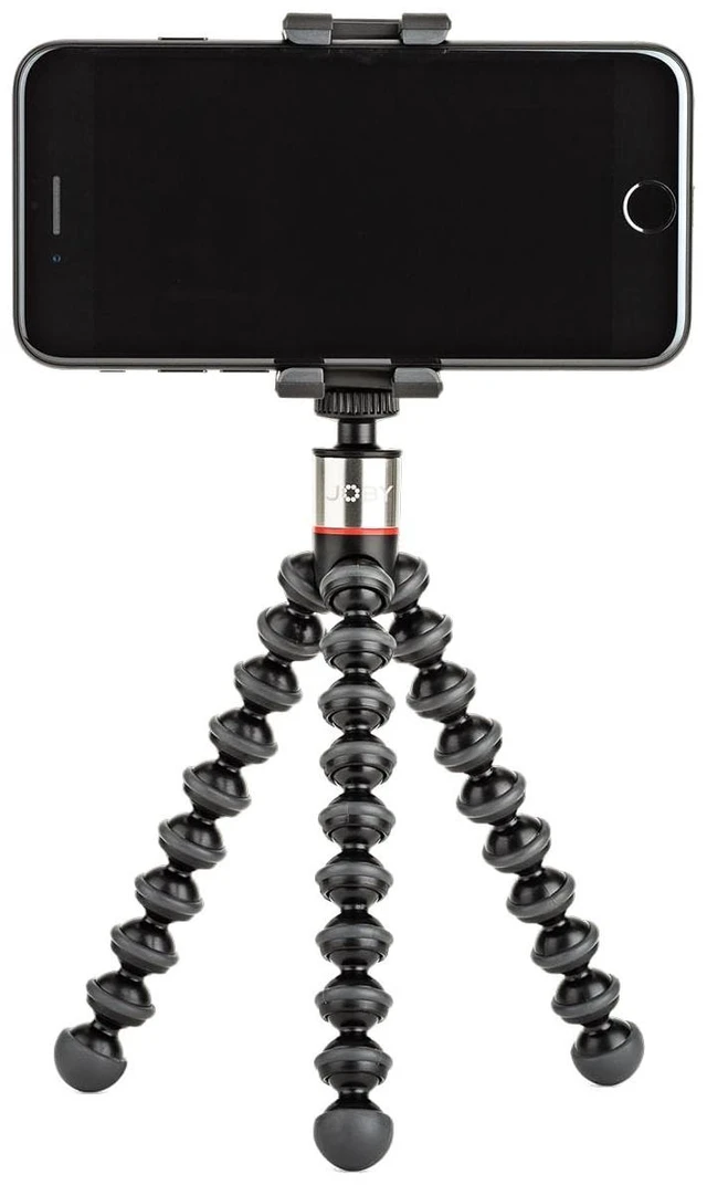 Main image of GripTight ONE GP, Universal Phone Holder, Magnetic GorillaPod Flexible Small Tripod for Smartphone, Foldable and Portable , Watch FIFA World Cup Football, Black