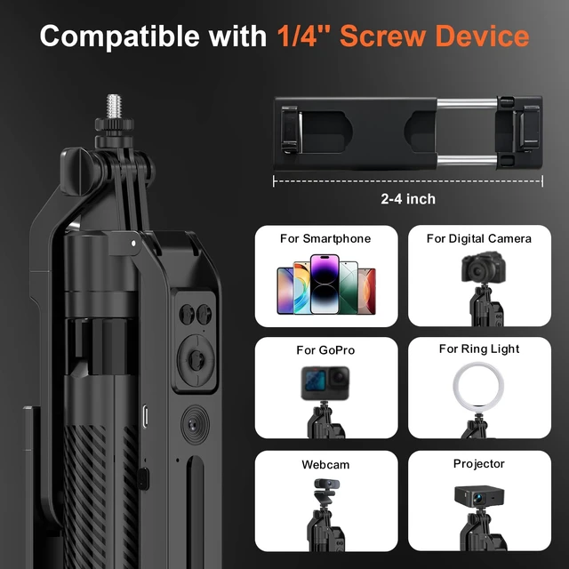 Alt view image 6 of 7 - 72" Vlogging Kit Tracking Tripod for iPhone 2 Wireless Mics & 10"Ring Light | 360° Rotation Stand with Remote & Gesture Control, LED Light with 3 Color Modes & 9 Brightness Levels for TikTok, YouTube