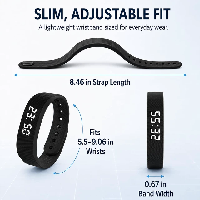 Alt view image 6 of 7 - Alarm Clock for Heavy Sleepers Vibrating Wristband Bracelet for Teens Silent Vibration Wrist Watch Kids Wake up Bed Shaker Wearable Alarmas para Despertar Deaf People ADHD Shock Reminder