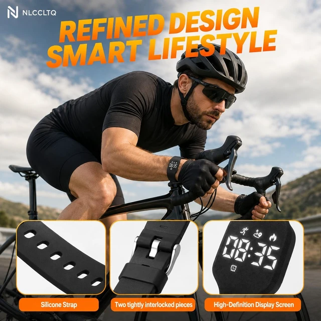 Alt view image 6 of 7 - Alarm Clock for Heavy Sleepers Vibrating Wristband Wrist Vibration Bracelet Silent Digital Watch Teens Travel Small Wearable Rechargeable Kids Deaf Wake Up Timer Stopwatch Reminder Adults Bedroom Band