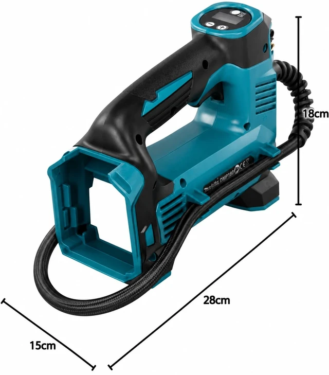 Alt view image 3 of 7 - DMP180Z 18V Li-ion LXT Inflator - Batteries and Charger Not Included, Blue/Silver, M