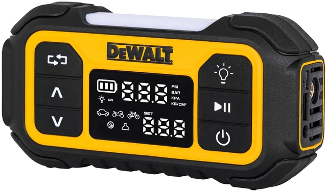 Main image of Tire Inflator, Portable Air Compressor with Digital Display Pressure Gauge & Auto Shut Off, 150 PSI 12V DC Corded & Battery Powered Air Pump with LED Light for Car, Motorcycle, Bike, Balls