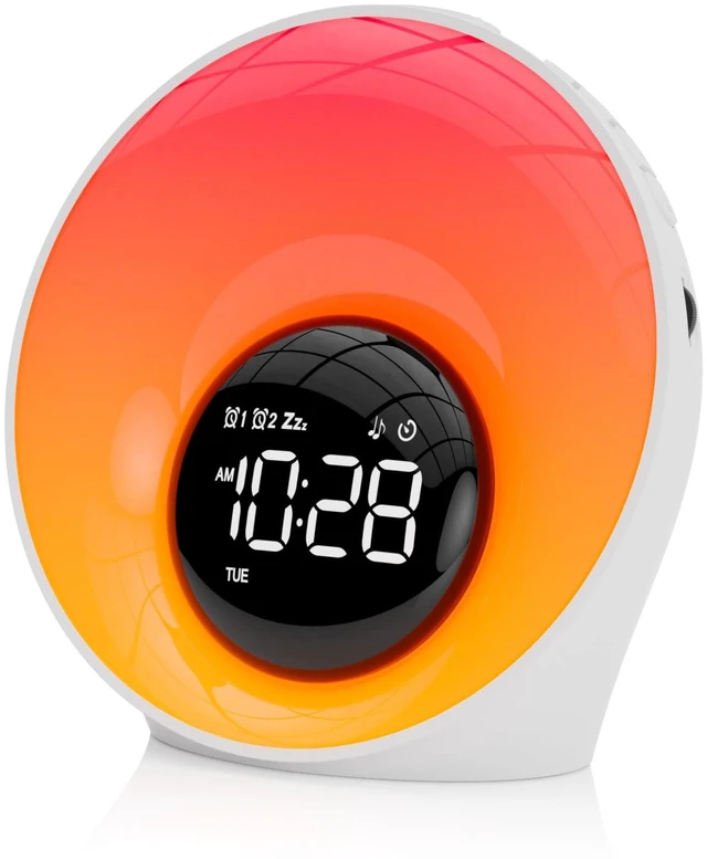 Main image of Sunrise Alarm Clock with Wake Up Light & White Noise Machine | 30 Soothing Sounds, 14 Colors Dimmable Nightlights, Digital Dual Alarm Clock for Bedroom/Heavy Sleepers/Adults/Kids