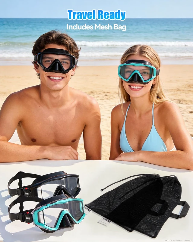 Alt view image 7 of 7 - Swim Goggles for Adult Kid 220° Wide View Goggles for Swimming | Anti Fog & UV Swimming Goggles, No Leak Pool Beach Essentials for Men Women Youth Boy Girls