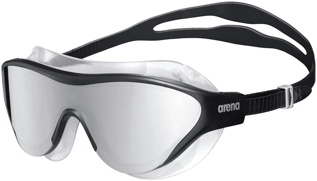 Main image of Unisex Adult The One Swim Mask Fitness Swimming Goggles for Men and Women Large Fit Polycarbonate Mirror Lens, Silver/Black