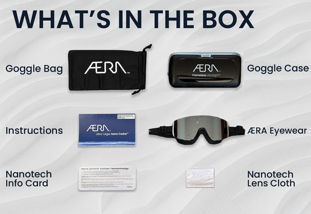Alt view image 6 of 7 - Frameless Ultralight Blue Steel Swim Goggle Patent Pending, Anti-Fog Nanotech Lens, 100% UV Protection for Surf, SUP, Jet Ski, Kite, Waterski, Open Water