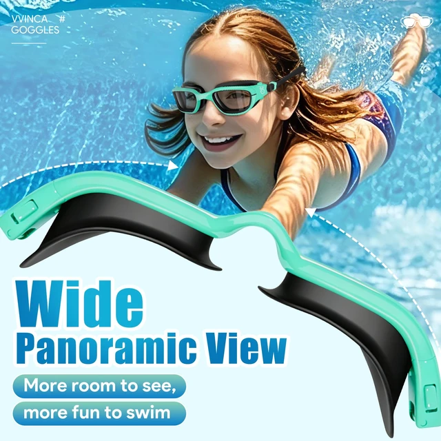 Alt view image 6 of 7 - Kids Swim Goggles, Swimming Goggles for Kids 3-14 Anti-Fog UV Protection No Leak Pool Glasses for Boys Girls