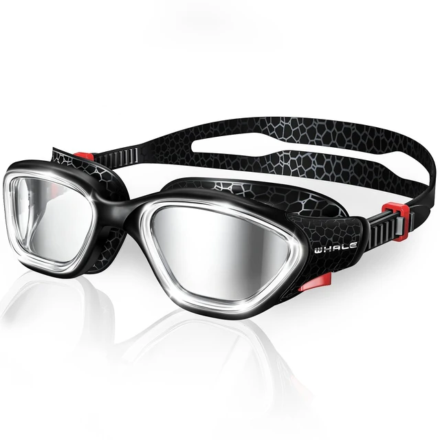 Main image of Swim Goggles Polarized Anti-Fog Lenses, Unisex | 100% UV Protection | Anti-Fog Design (Jet Black; Polarized Lenses)