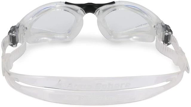 Alt view image 4 of 6 - Kayenne Adult Swim Goggles - 180-Degree Distortion Free Vision, Ideal Swim Goggle for Active Pool or Open Water Swimmers | Unisex Adult, Clear Lens, Transparent/Black Frame,One Size