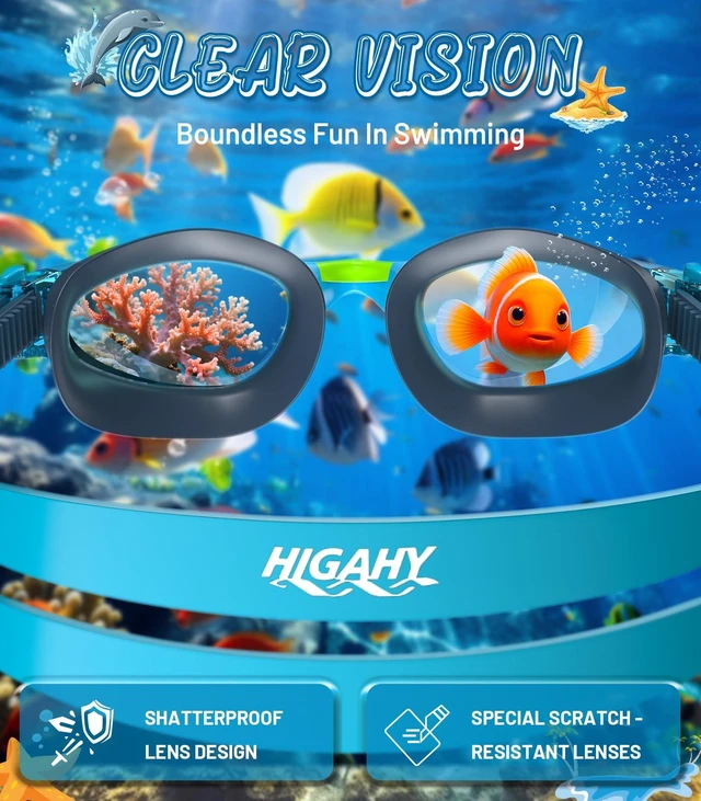 Alt view image 4 of 7 - Kids Swim Goggles 6-14, Anti-Fog UV Protection for Boys Girls | Leakproof Comfort Fit, Adjustable Silicone Strap, 180° Wide View, Multiple Colors, High-Transmittance Lens, Storage Case