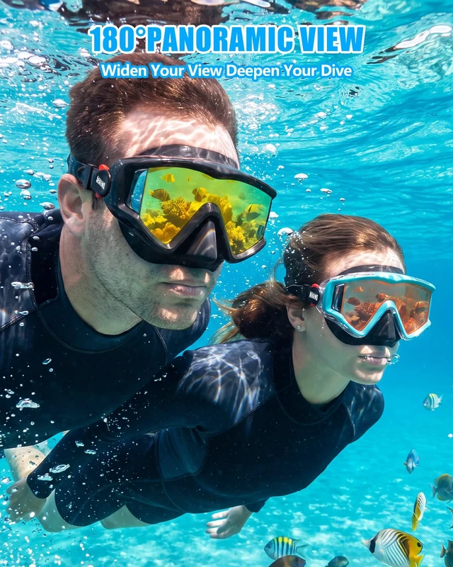 Alt view image 5 of 7 - Swim Goggles for Adult 220° Wide View Anti-Fog Goggles for Swimmming | 1 Pack Anti-UV Comfort Fit Swim Mask for Men Women Ideal for Pool, Beach, Swim Lessons, Vacation Essentials