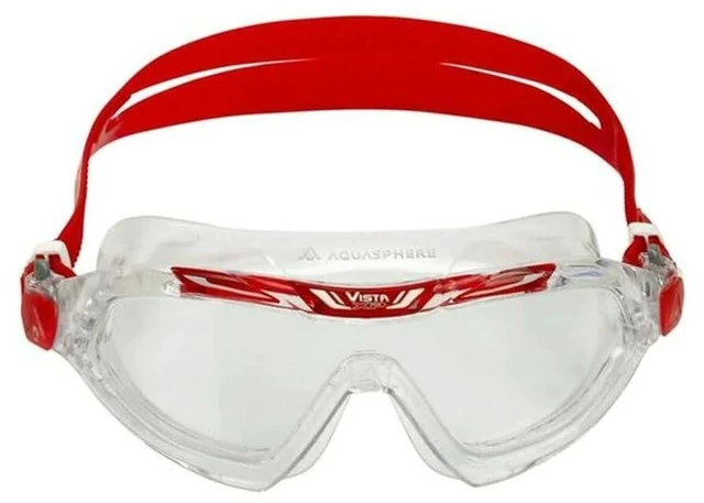Main image of Vista XP - Unisex Swimming mask, Clear Lens (Clear/Red)