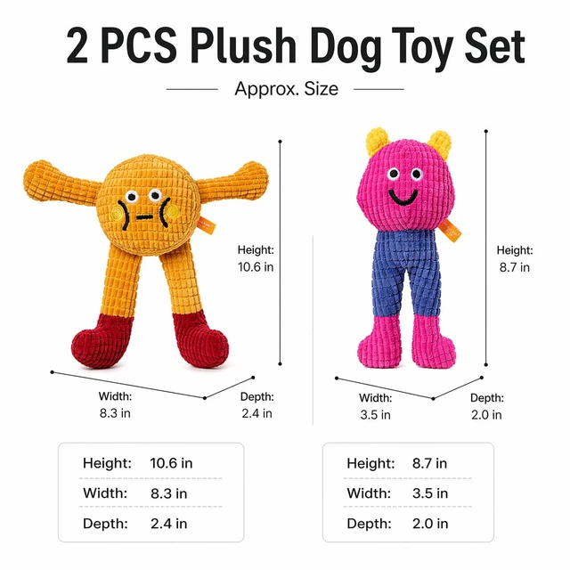Alt view image 7 of 7 - Waffle Cat&Dog Chew Toys with Catnip Cuddles and Meow Chompclean | Waffle and Baby Toy 2Pack, Corduroy-style Plush Exterior, Crinkle Paper & Squeaky Ball Inside, Cat Kicker Toy, Washable
