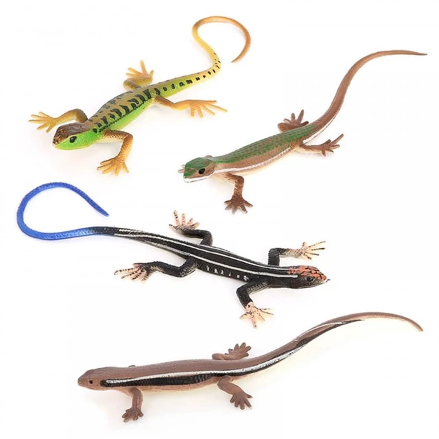 Main image of 4 PCS Cat Lizard Toys,PVC Simulated Lizards Kitten Toys Bite Resistant for Kittens Adult Cats Over 6 Months Old Halloween Christmas