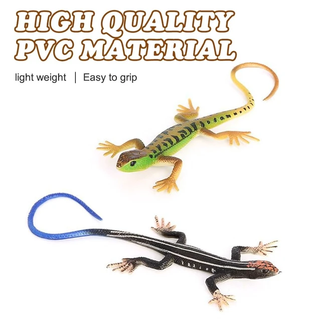 Alt view image 3 of 7 - 4 PCS Cat Lizard Toys,PVC Simulated Lizards Kitten Toys Bite Resistant for Kittens Adult Cats Over 6 Months Old Halloween Christmas