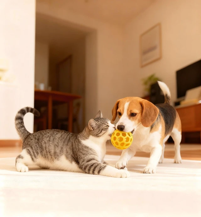 Alt view image 4 of 7 - 2PCS pet Bell Ball Toy,Suitable for Dogs, Cats, and Other Animals. Safe and Durable, bite-Resistant Design, Interactive Toy, Promotes Activity, an Essential Daily Plaything for Pets.