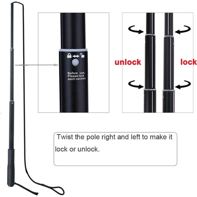 Alt view image 3 of 7 - Dog Extendable Teaser Wand Pet Flirt Stick Pole Puppy Chasing Tail Interactive Toy for Small Medium Large Dogs Training Playing Exercise