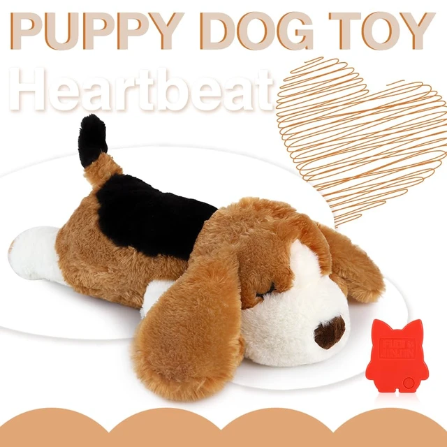 Alt view image 7 of 7 - Puppy Toy with Heartbeat, Dog Heartbeat Toy for Separation Anxiety Relief | Dog Anxiety Relief Calming Aid, Calming Comfort Dogs Pillow,Dog Stuffed Animal,Plush Toy for Dogs Cats Pets,Beagle