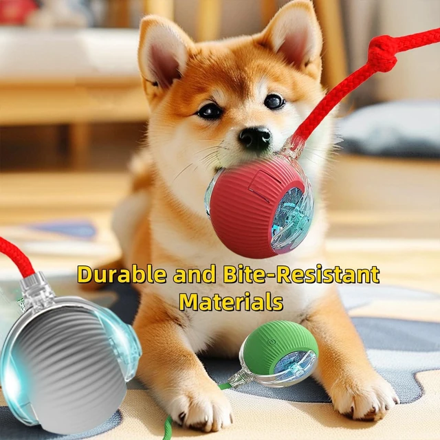 Alt view image 5 of 7 - Interactive Dog Cat Toy Ball, Automatic Moving Bouncing Rolling, with Replacement Tail, Pet Smart Chase Ball Rechargeable, Enrichment Toys for Bored Indoor Adult Cats/Dogs