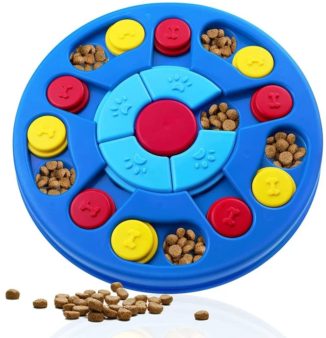 Main image of Interactive Dog Puzzle Toys for Puppy IQ Stimulation &Treat Training,Treat Dispenser Squeaky Toy for Smart Dogs, Puppy &Cats Fun Feeding (Level 1-3)
