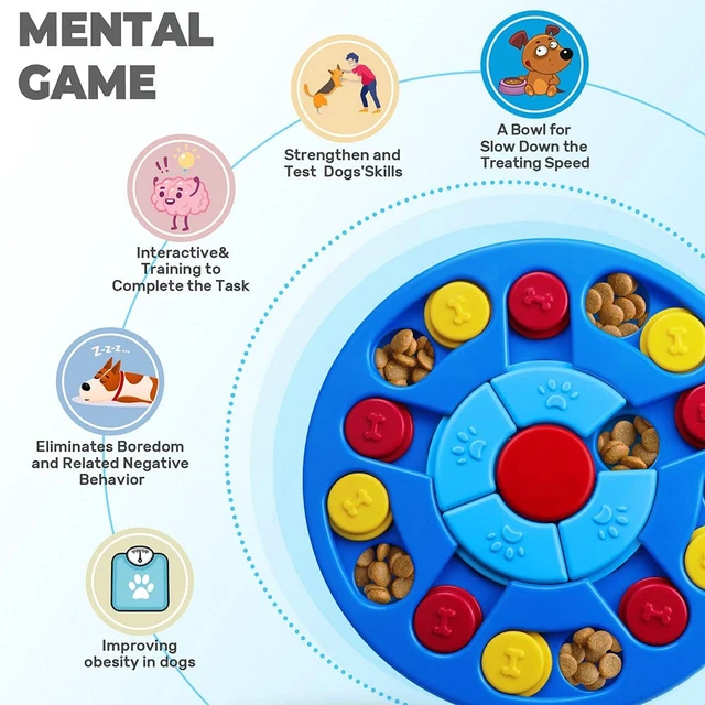 Alt view image 3 of 5 - Interactive Dog Puzzle Toys for Puppy IQ Stimulation &Treat Training,Treat Dispenser Squeaky Toy for Smart Dogs, Puppy &Cats Fun Feeding (Level 1-3)