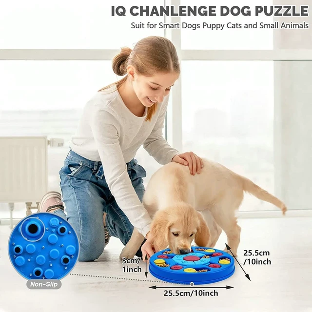Alt view image 5 of 5 - Interactive Dog Puzzle Toys for Puppy IQ Stimulation &Treat Training,Treat Dispenser Squeaky Toy for Smart Dogs, Puppy &Cats Fun Feeding (Level 1-3)