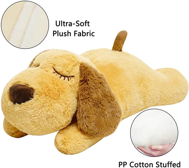 Alt view image 5 of 7 - Dog Heartbeat Toy (Dog Yellow, Medium) - Plush Pet Calming Toy with Simulated Heartbeat and Heat for Anxiety Relief, Behavioral Training Aid for Puppy Dog Cat