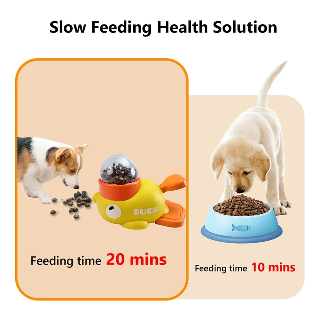 Alt view image 3 of 7 - Duck Treat Dispenser Toy,Slow Puzzle Feeder for Cats&Small Dogs | 3 Adjustable Openings Fit Treats & Kibble; Cat Puzzle Feeder Boosts IQ & Stimulation; Interactive Treat Toy Reduces Boredom