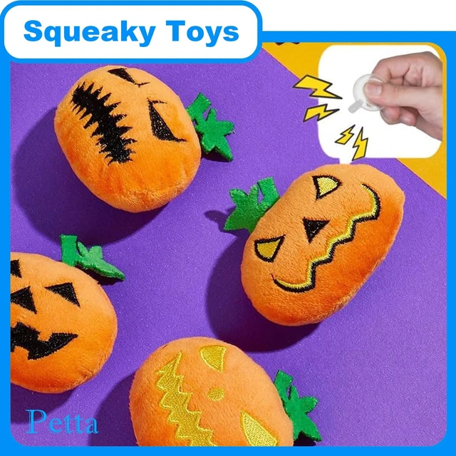 Alt view image 3 of 4 - Halloween Cat Toys, Pumpkin Squeak Toys for Cats Dogs Indoor, 4Pcs