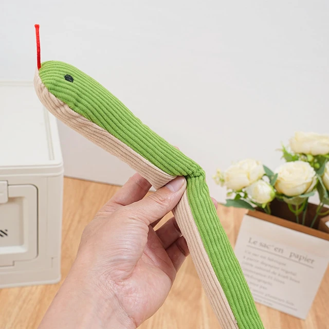 Alt view image 3 of 7 - Interactive Catnip Snake Toy, Crinkle Plush Teaser for Cats & Small Dogs | cat toyscat toys for indoor catsinteractive cat toycatnip toyssmall dog toysqueaky dog toysdog toycatnipcat