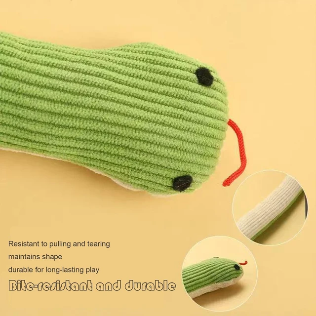 Alt view image 4 of 7 - Interactive Catnip Snake Toy, Crinkle Plush Teaser for Cats & Small Dogs | cat toyscat toys for indoor catsinteractive cat toycatnip toyssmall dog toysqueaky dog toysdog toycatnipcat