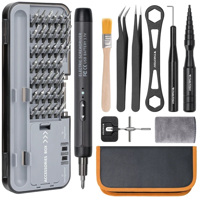 Main image of Fishing Reel Maintenance Kit, Reel Repair Tool Kit, Fishing Reel Cleaning Set with Spool Pin Remover and 28 in 1 Screwdriver or 38 in 1 Electric Screwdriver