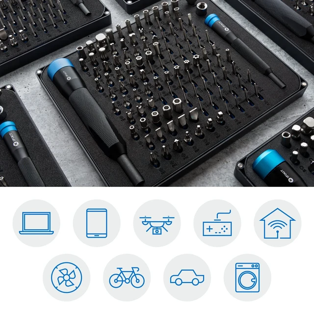Alt view image 3 of 6 - Manta Driver Kit - Household, PC, Phone, Electronics Bit Set