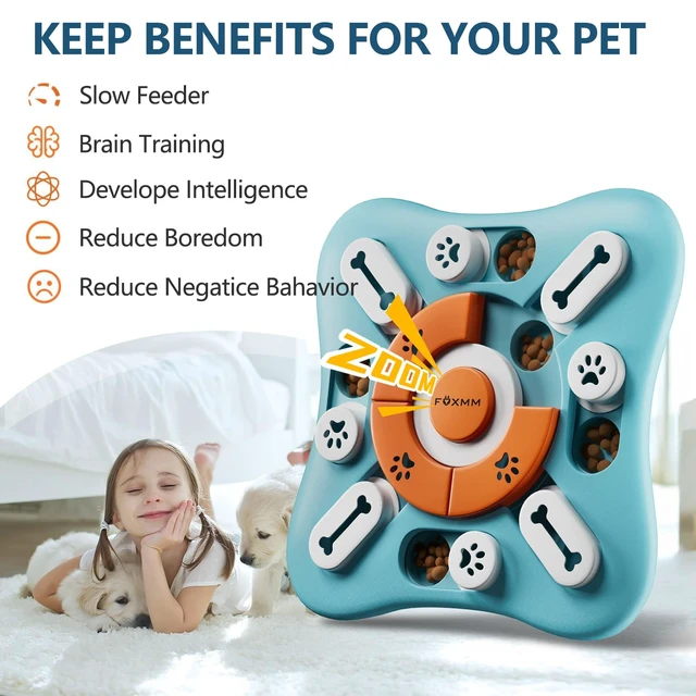 Alt view image 2 of 7 - Interactive Dog Treat Puzzle Toys for IQ Training&Mental Stimulating | Fun Slow Feeder,Large Medium Small Dogs Enrichment Toys with Squeak Design,Ideal Gifts for Puppies,Cats,Dogs