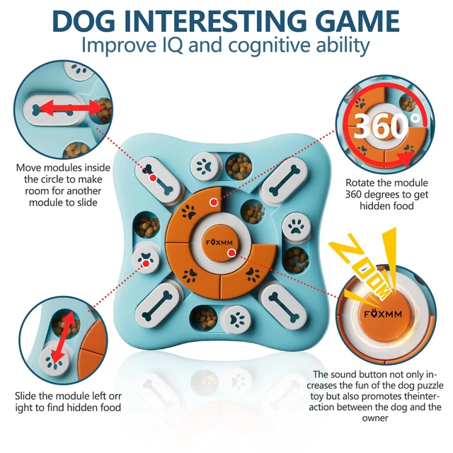 Alt view image 3 of 7 - Interactive Dog Treat Puzzle Toys for IQ Training&Mental Stimulating | Fun Slow Feeder,Large Medium Small Dogs Enrichment Toys with Squeak Design,Ideal Gifts for Puppies,Cats,Dogs
