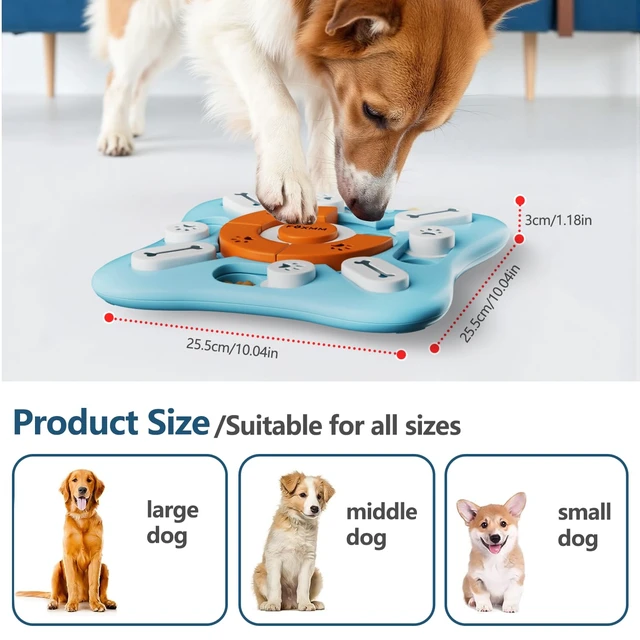 Alt view image 7 of 7 - Interactive Dog Treat Puzzle Toys for IQ Training&Mental Stimulating | Fun Slow Feeder,Large Medium Small Dogs Enrichment Toys with Squeak Design,Ideal Gifts for Puppies,Cats,Dogs