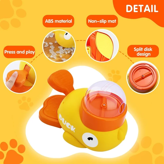 Alt view image 2 of 7 - Interactive Dog&Cat Treat Puzzle Dispenser | Slow Feeder Dog&Cat Toy Duck Shaped Design