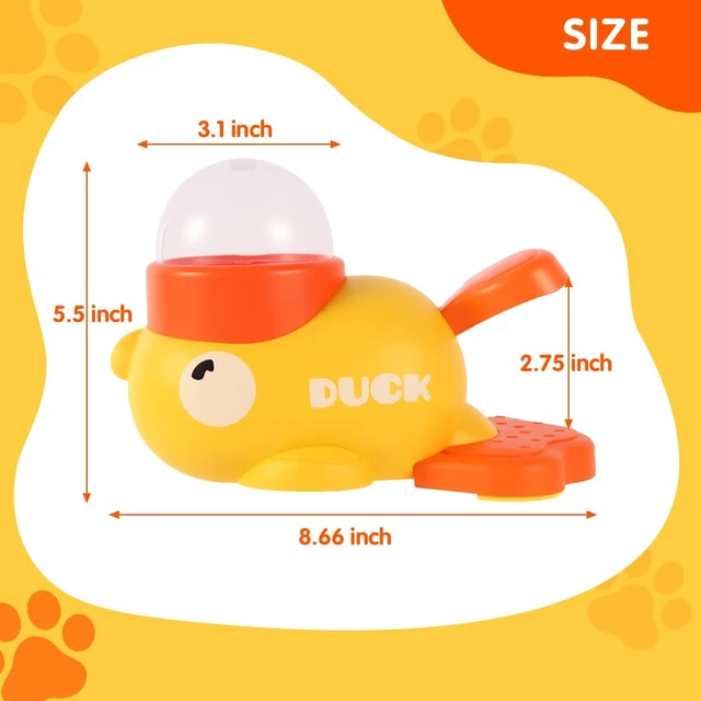 Alt view image 4 of 7 - Interactive Dog&Cat Treat Puzzle Dispenser | Slow Feeder Dog&Cat Toy Duck Shaped Design