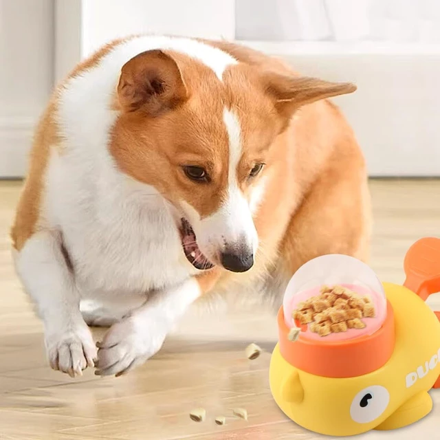 Alt view image 7 of 7 - DuckShaped Treat Dispenser Toy, Cats & Dogs Interactive Puzzle Slow Feeder | Adjustable Opening Mental Stimulation Toy for Boredom Relief, EasytoClean Pet Enrichment Toy for Small & Medium Pets