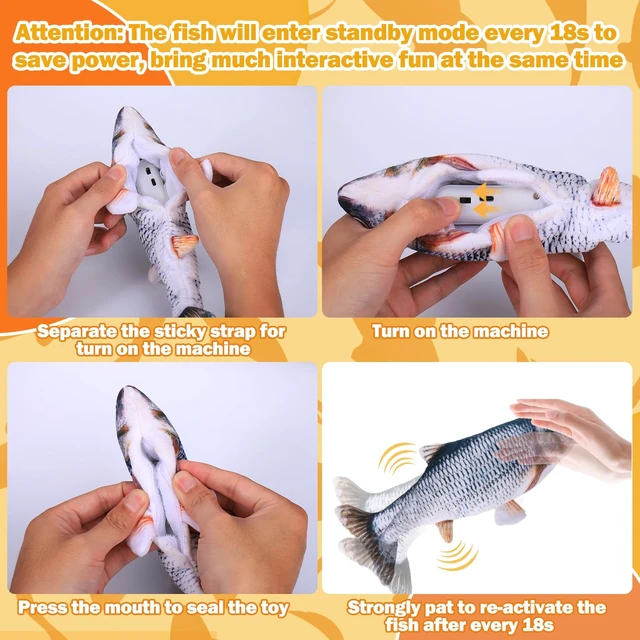 Alt view image 5 of 7 - Interactive Dog Toys Fish | Keeps Small, Medium & Large Dogs Busy Indoors & Outdoors - Rechargeable, Plush & Squeaky