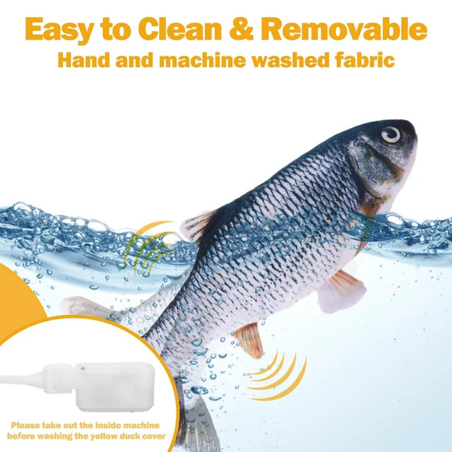 Alt view image 7 of 7 - Interactive Dog Toys Fish | Keeps Small, Medium & Large Dogs Busy Indoors & Outdoors - Rechargeable, Plush & Squeaky