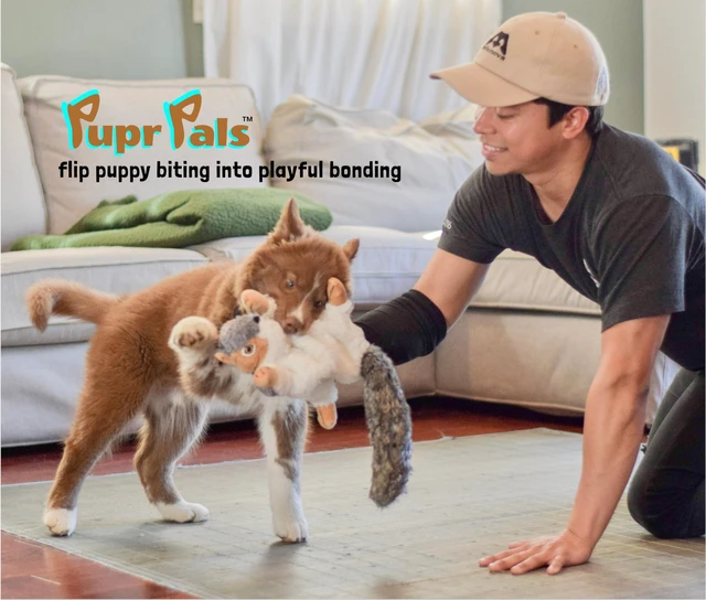 Alt view image 2 of 7 - Pupr Pals Dog Toy Puppet with Tough Padding for Safe Interactive Play, Protection to Stop Puppy Biting Hands; for Boredom-Busting Training and Exercise