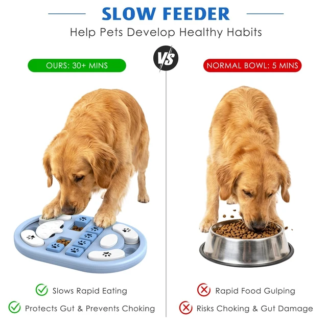Alt view image 3 of 6 - Dog Puzzle Toy, Interactive Treat Dispensing Toys, Gray | Dog Enrichment Toys, IQ Training & Mental Stimulation, Non-Slip Slow Feeder, For Puppies Small Medium Large Dogs Cats