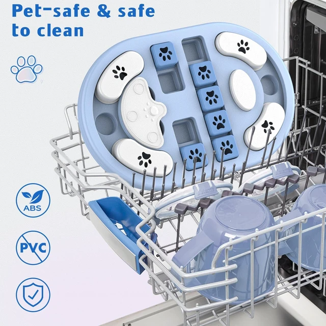 Alt view image 6 of 6 - Dog Puzzle Toy, Interactive Treat Dispensing Toys, Gray | Dog Enrichment Toys, IQ Training & Mental Stimulation, Non-Slip Slow Feeder, For Puppies Small Medium Large Dogs Cats