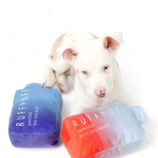 Alt view image 6 of 7 - Dog Toys - Funny Cute Plush Pet Toy with Squeaker - Parody Dog Toy - Puppy Toys - Puppy Birthday - Funny Cat Toyz (Red)
