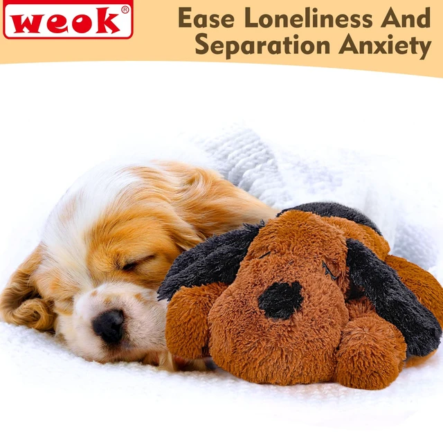 Alt view image 2 of 7 - Heartbeat Puppy for Dogs, Helps for Anxiety Relief and Calming, Stuffed Animal Anxiety Calming Behavioral Puppy Heartbeat Toy Sleep aid for Cats Petsfor Small Breeds
