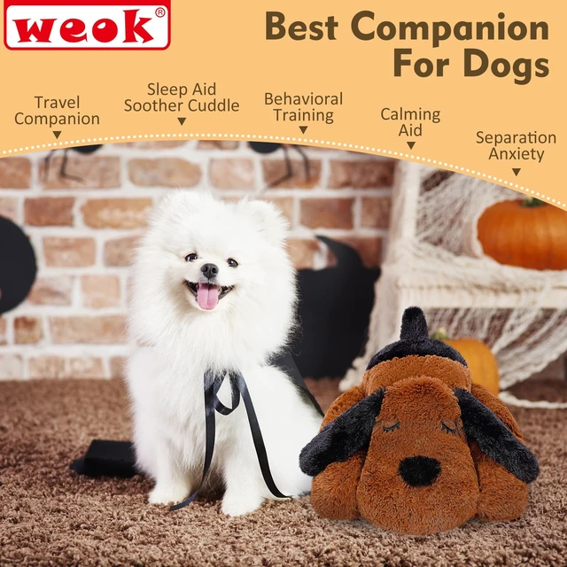 Alt view image 5 of 7 - Heartbeat Puppy for Dogs, Helps for Anxiety Relief and Calming, Stuffed Animal Anxiety Calming Behavioral Puppy Heartbeat Toy Sleep aid for Cats Petsfor Small Breeds