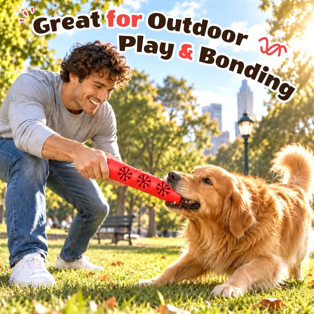 Alt view image 5 of 7 - Dog Chew Toy for Large Dogs, Teeth Cleaning Toys to Keep Them Busy | Dog Dental Chew Toy | Fill with Treats & Snacks to Keep Dogs Busy & Engaged at Playtime | for 20-80 Lb Dogs | Natural Rubber