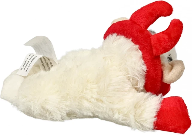 Alt view image 4 of 5 - Lamb Chop Dog Plush Toy with Santa Hat - Squeaky Toy | For All Dogs, Extra Soft Plush Stuffed Animal Toy For Cuddling And Playing, Cute Pet Toy 6 Cream